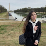 Yosi Montes de Oca standing in front of the National Mall in DC