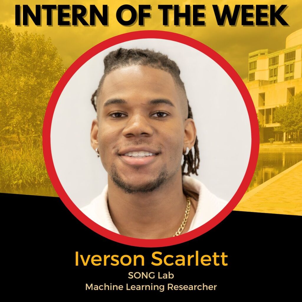 Iverson Scarlett graphic for Intern of the Week